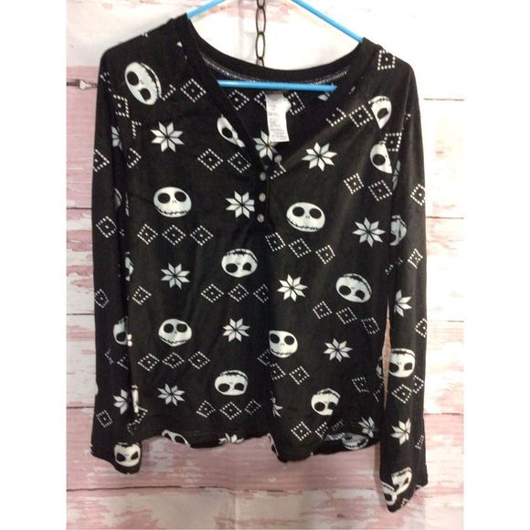 Vintage Disney Sleep Top Nightmare Before Christmas Size L Junior Women’s - Picture 12 of 13